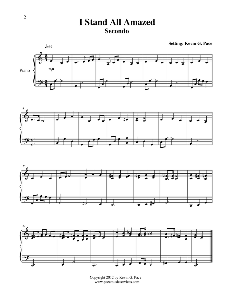 Hymn Duets book 3: Easy Sacred Piano Duets Easy Piano scores gallery preview page 5