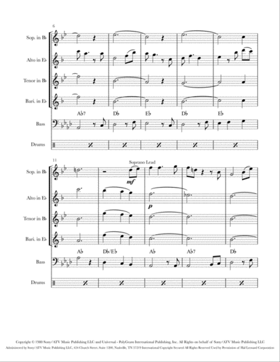 Could I Have This Dance Saxophone Quartet scores gallery preview page 3