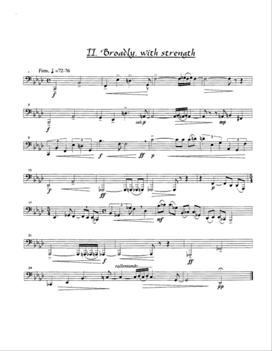 Five Bagatelles Tuba scores gallery preview page 4