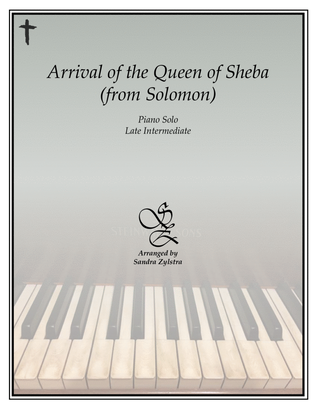 Book cover for Arrival of the Queen of Sheba (from "Solomon") (late intermediate piano solo)