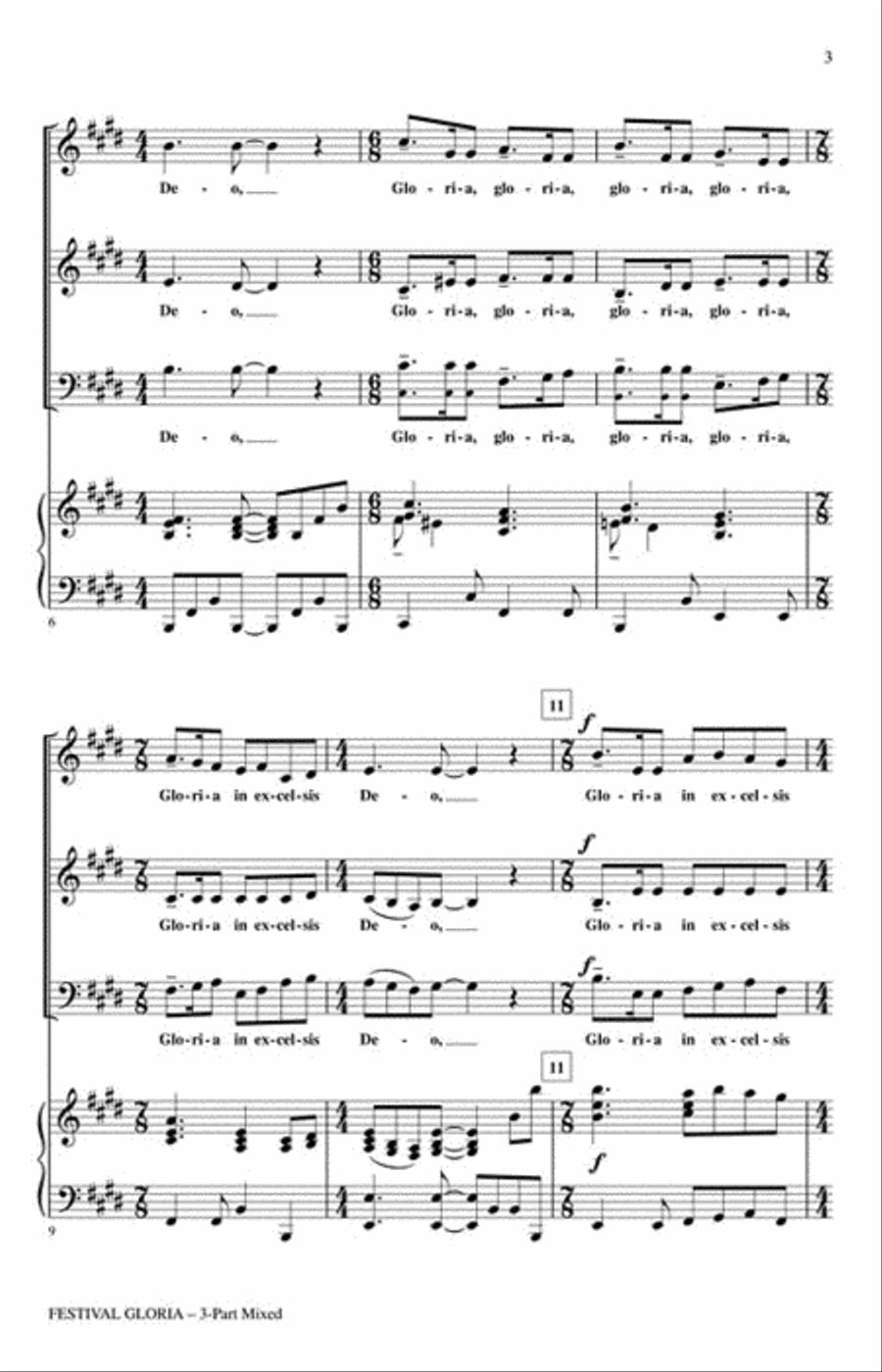 Festival Gloria Festival Gloria 3-Part scores gallery preview page 3