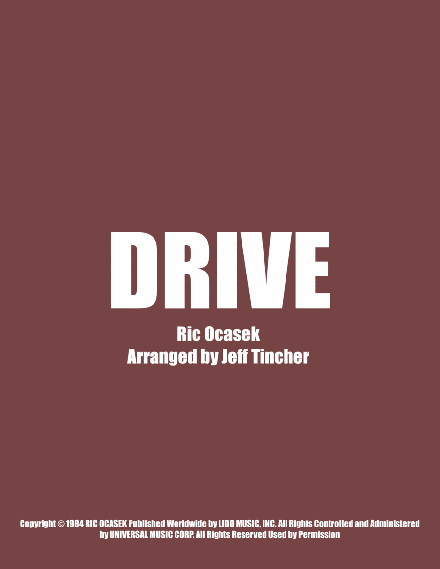 Drive Piano, Vocal, Guitar scores gallery preview page 1