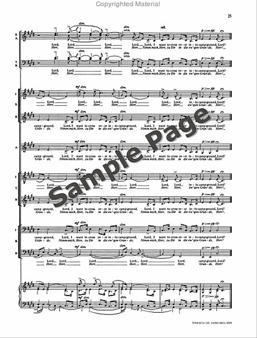 5 Negro Spirituals 5 Negro Spirituals SSAATTBB scores gallery preview page 28