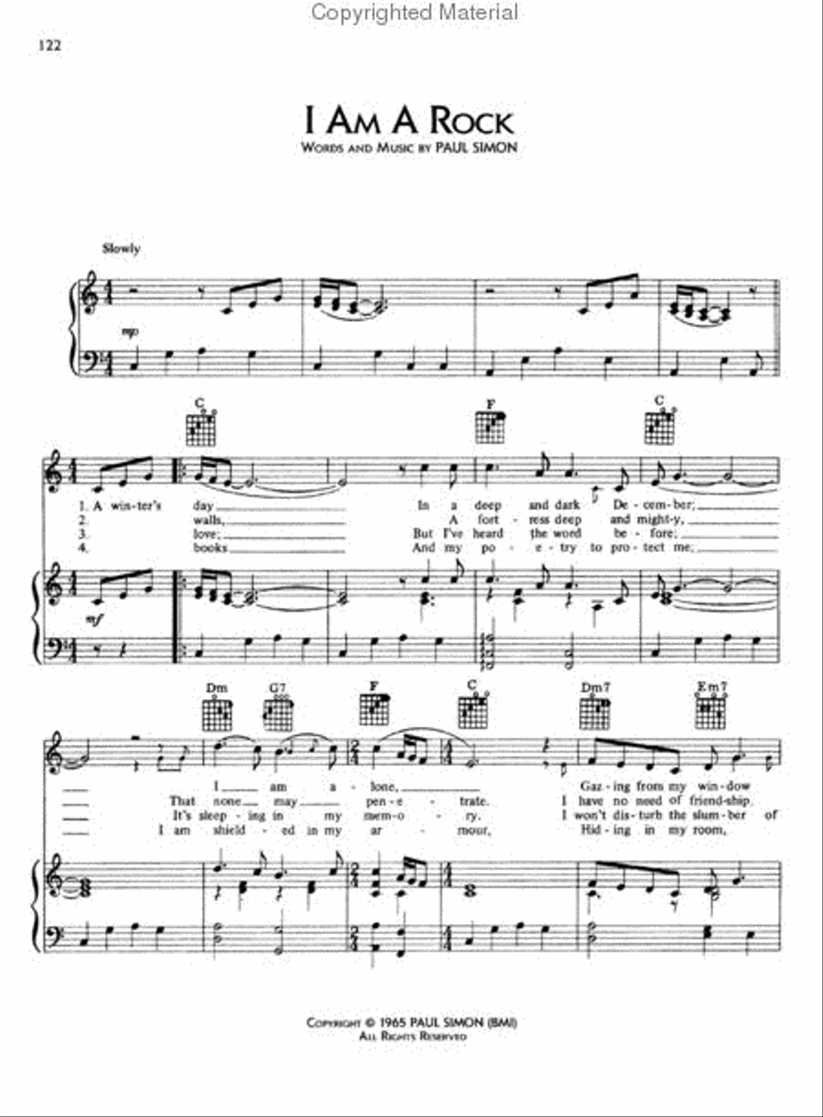 Paul Simon – Anthology Piano, Vocal, Guitar scores gallery preview page 3