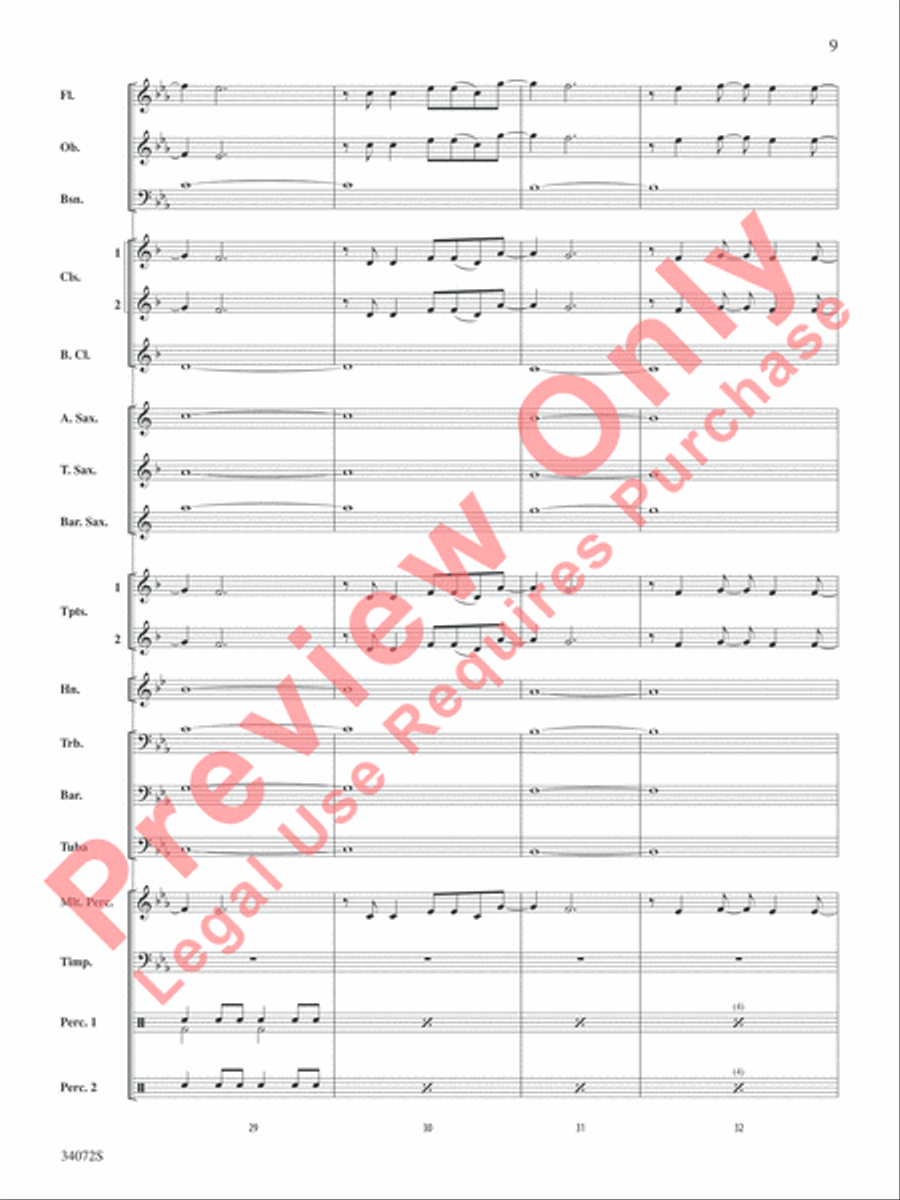 1, 2, 3, 4 1, 2, 3, 4 Concert Band scores gallery preview page 10