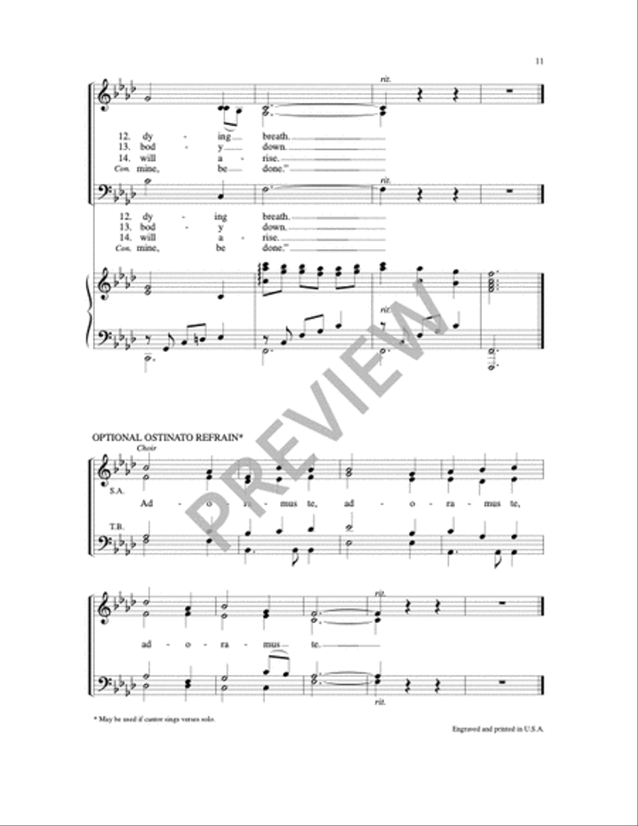 Stations of the Cross 4-Part scores gallery preview page 11