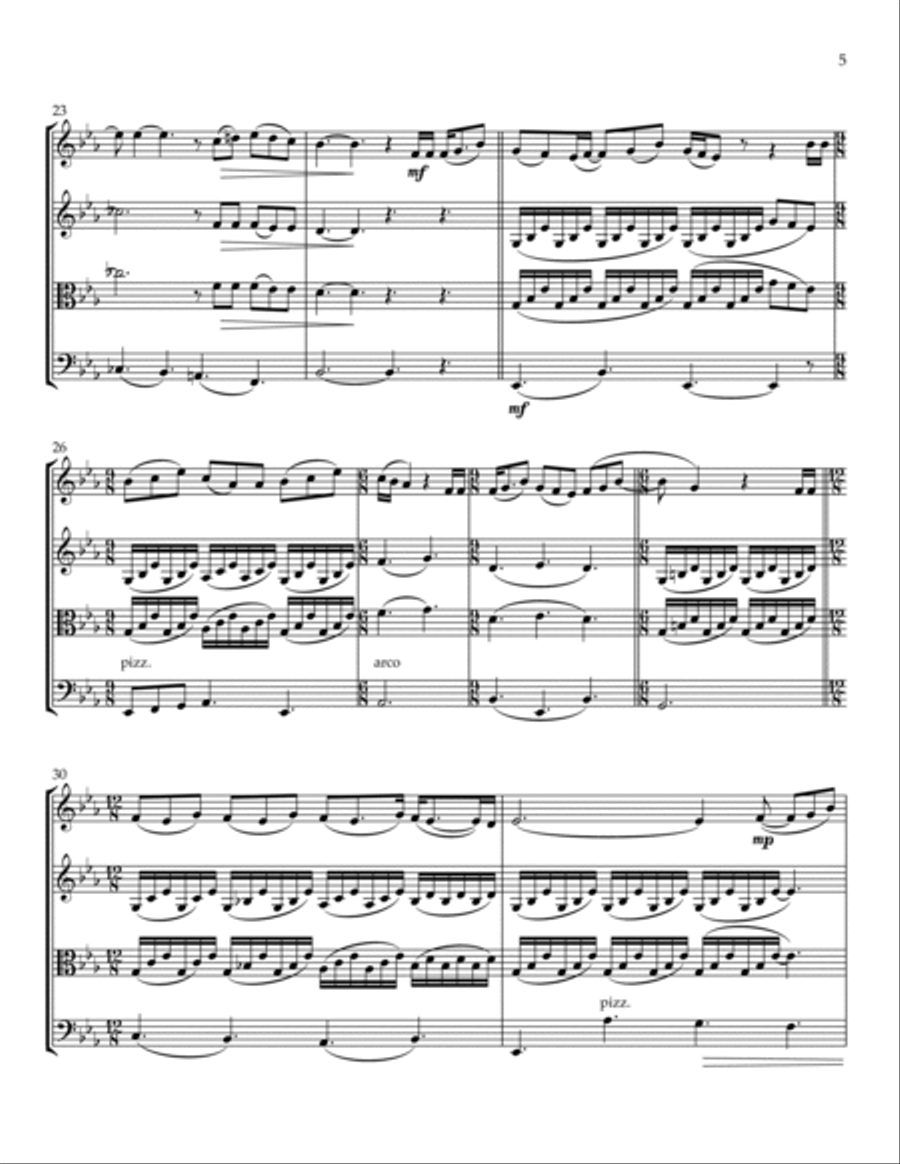 She's Always A Woman She's Always A Woman String Trio scores gallery preview page 6