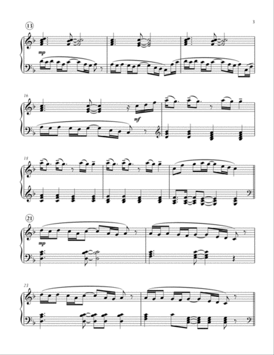 Paradise Piano Solo scores gallery preview page 3
