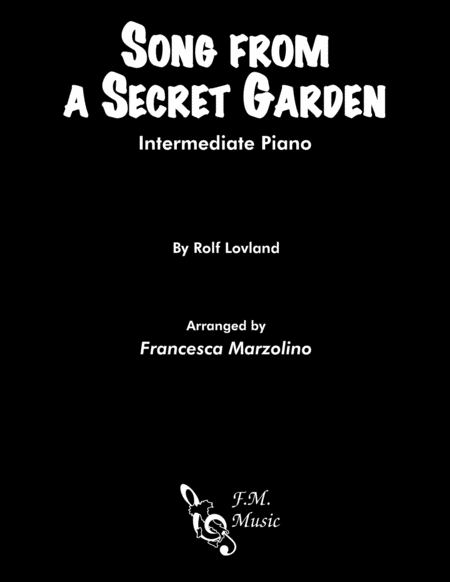 Song From A Secret Garden (Intermediate Piano) image number null