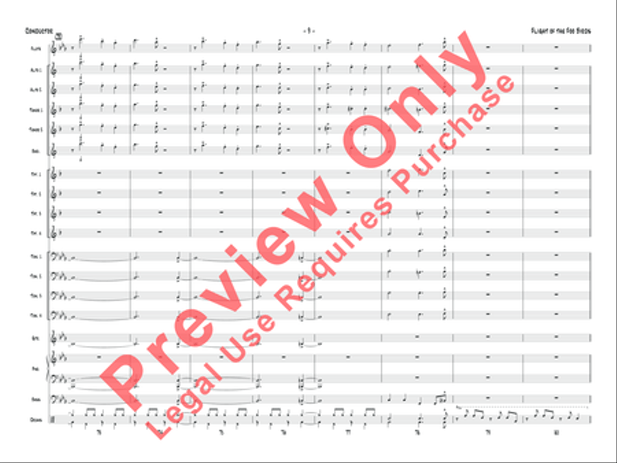 Flight of the Foo Birds Jazz Ensemble scores gallery preview page 26