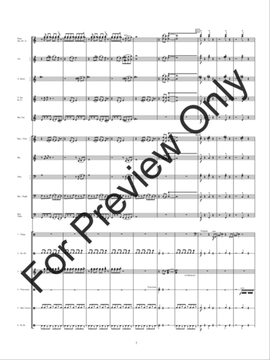Electricity (Score) Electricity (Score) Concert Band scores gallery preview page 10