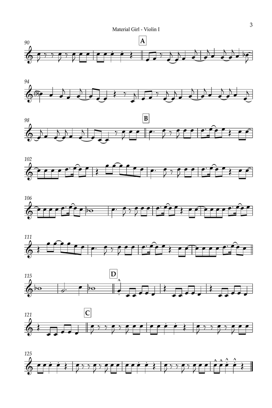 Material Girl Material Girl Small Ensemble scores gallery preview page 3