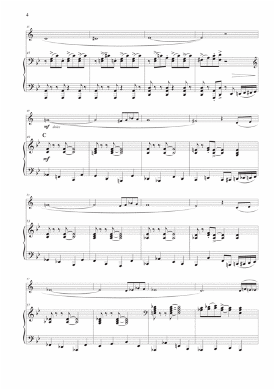 Tango Pour Claude Trumpet Solo scores gallery preview page 4