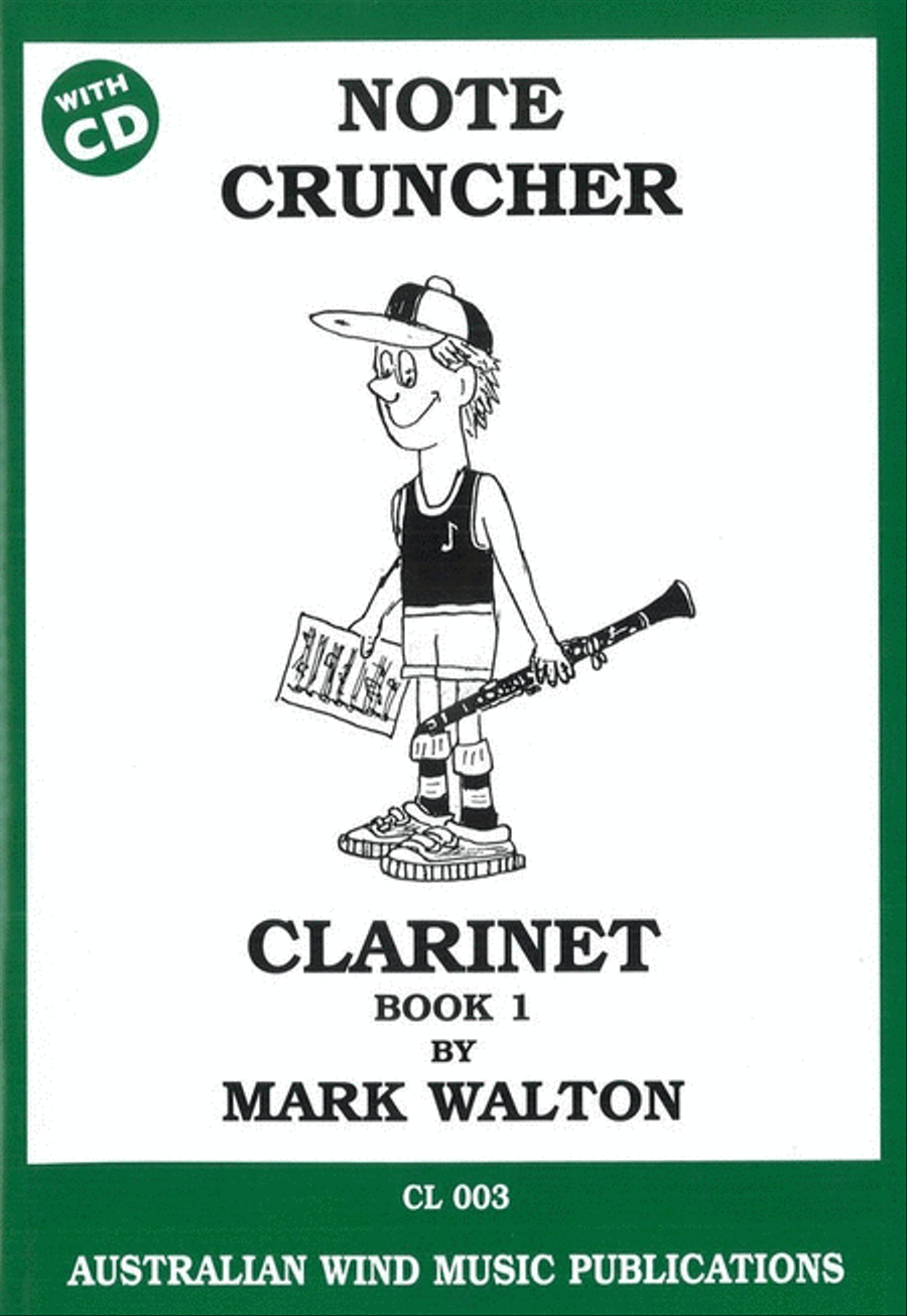 Note Cruncher Clarinet Book 1 Book/CD Clarinet scores gallery preview page 1