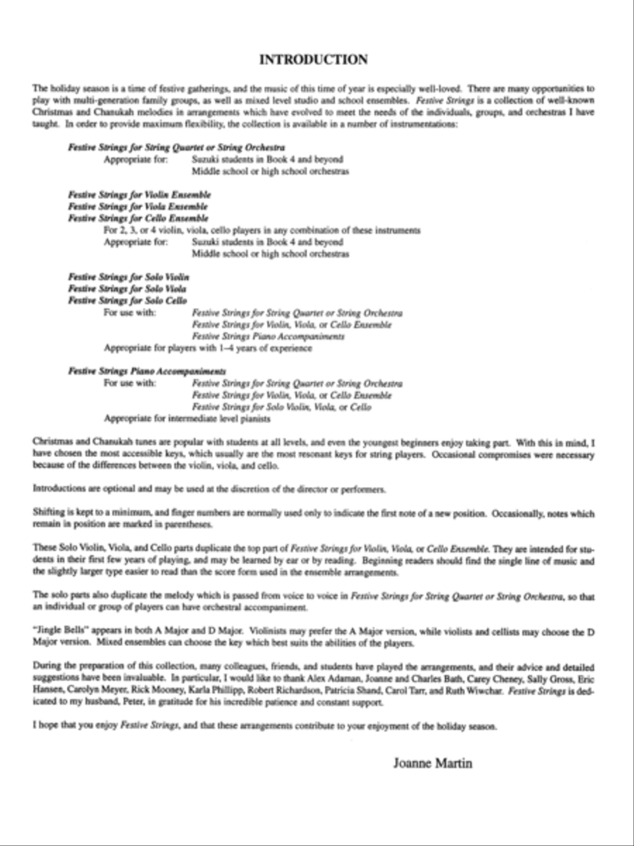 Festive Strings for Solo Instruments Violin Solo scores gallery preview page 3