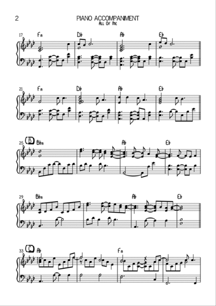 All Of Me Flute Solo scores gallery preview page 5