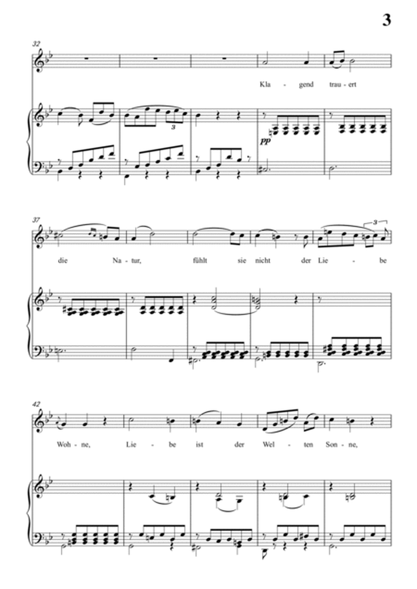 Schubert-Was belebt die schöne Welt in bB for Vocal and Piano