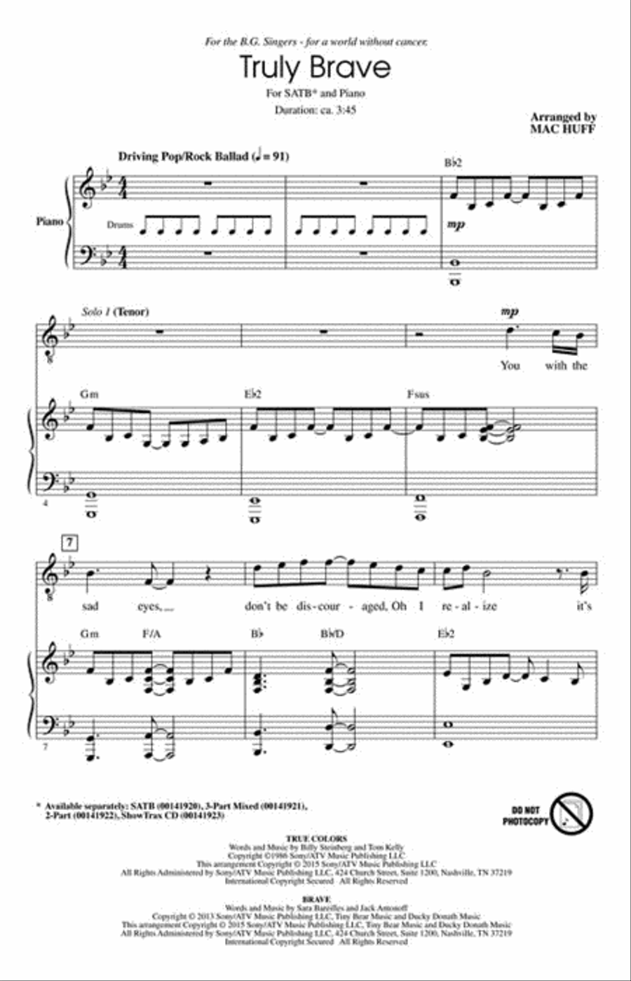 Truly Brave Truly Brave 4-Part scores gallery preview page 2