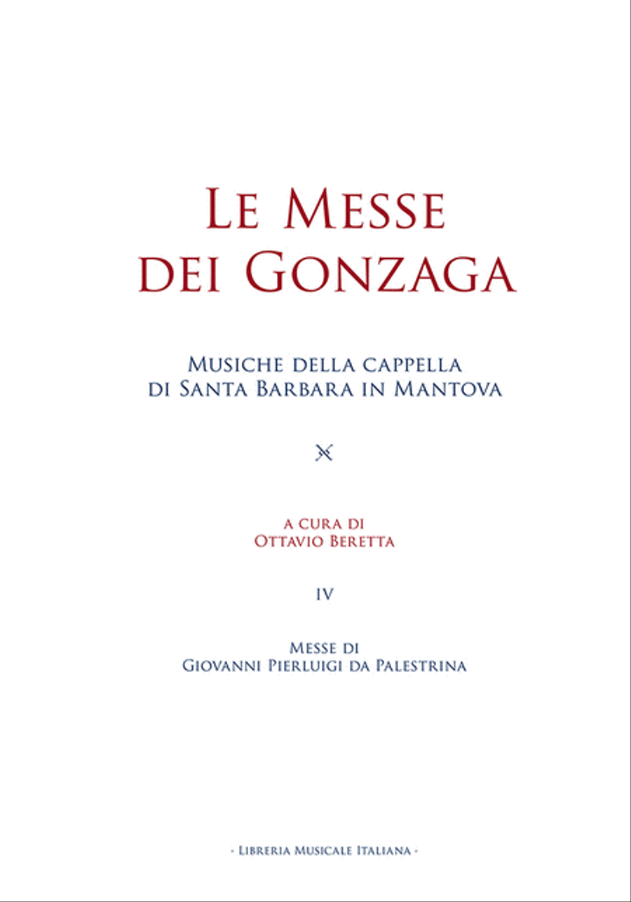 Messe dei Gonzaga (Le) Messe dei Gonzaga (Le) Mass scores gallery preview page 1