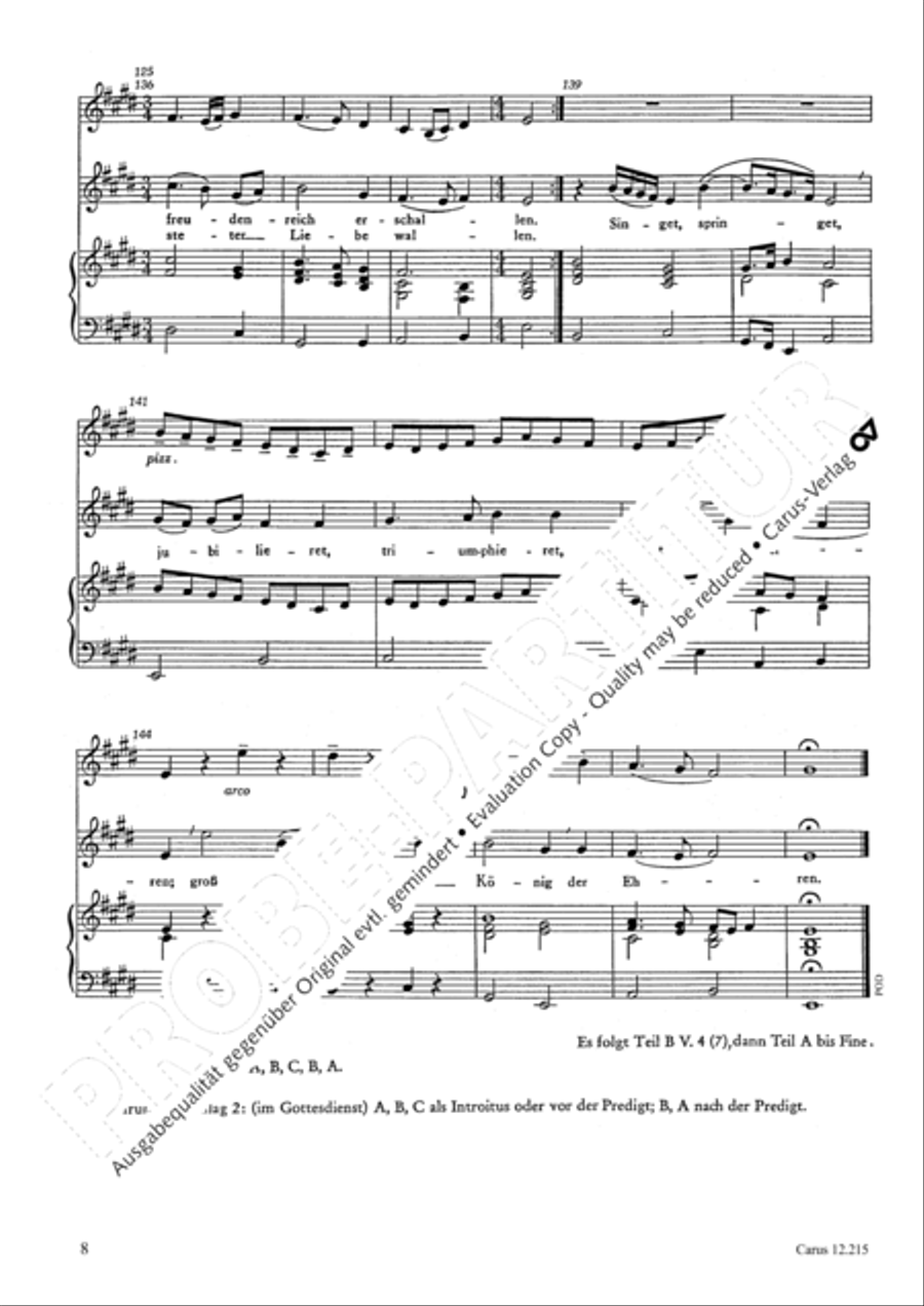 How brightly beams the morning star (Wie schon leuchtet der Morgenstern) Unison Choir scores gallery preview page 9