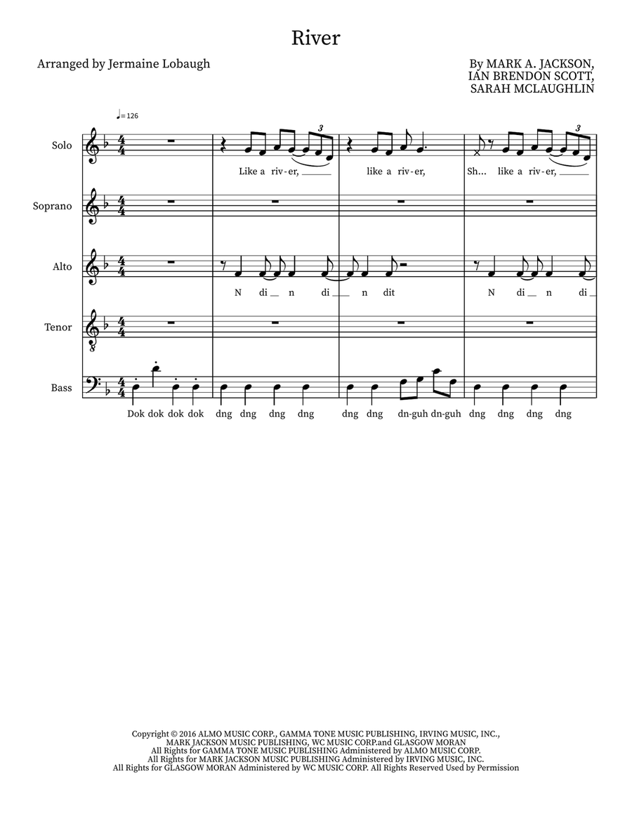 River River Choir scores gallery preview page 1