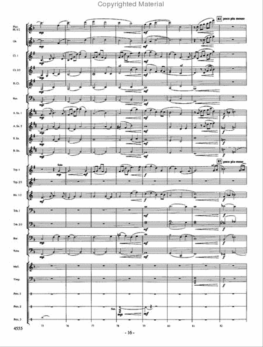 Beyond the Higher Skies Concert Band scores gallery preview page 15
