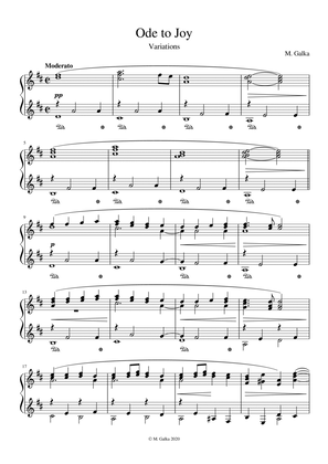 Ode to Joy Piano Variations