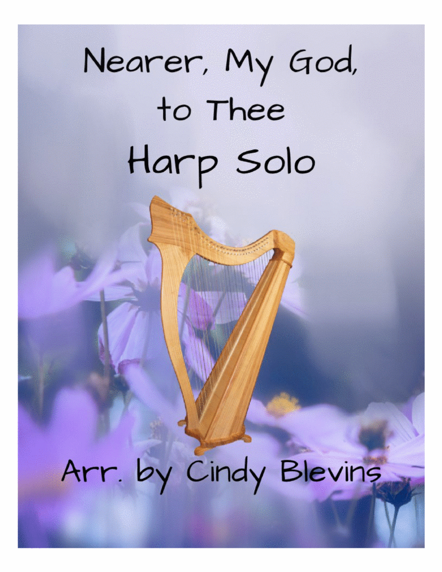 Book cover for Nearer, My God, to Thee, for Harp Solo (lever or pedal harp)