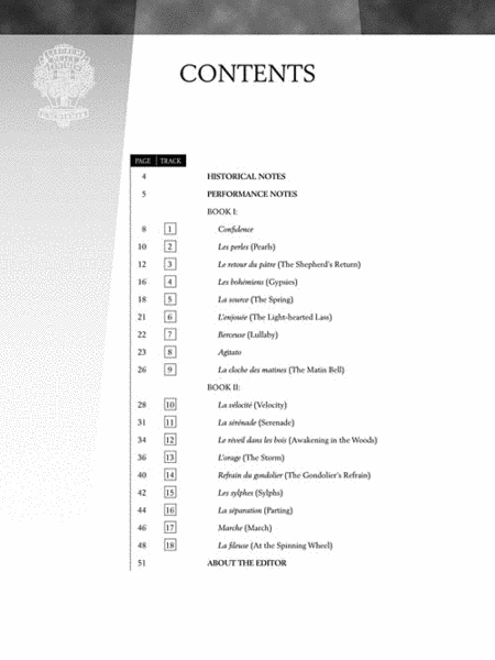 Johann Friedrich Burgmüller – 18 Characteristic Studies, Opus 109 image number null