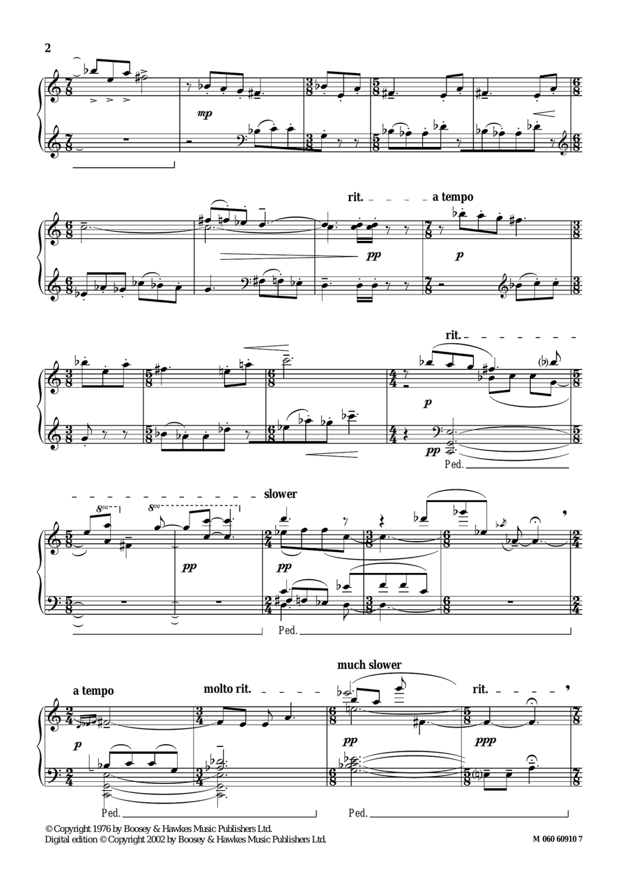 Prelude III (Four, Three) (from Rock Preludes 2) Piano Solo scores gallery preview page 2