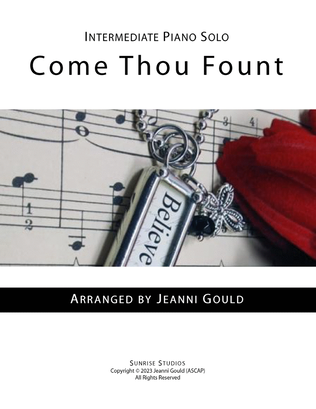 Book cover for Come Thou Fount Intermediate Piano Solo