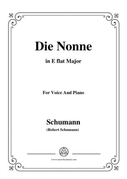 Schumann-Die Nonne,in E flat Major,for Voice and Piano image number null