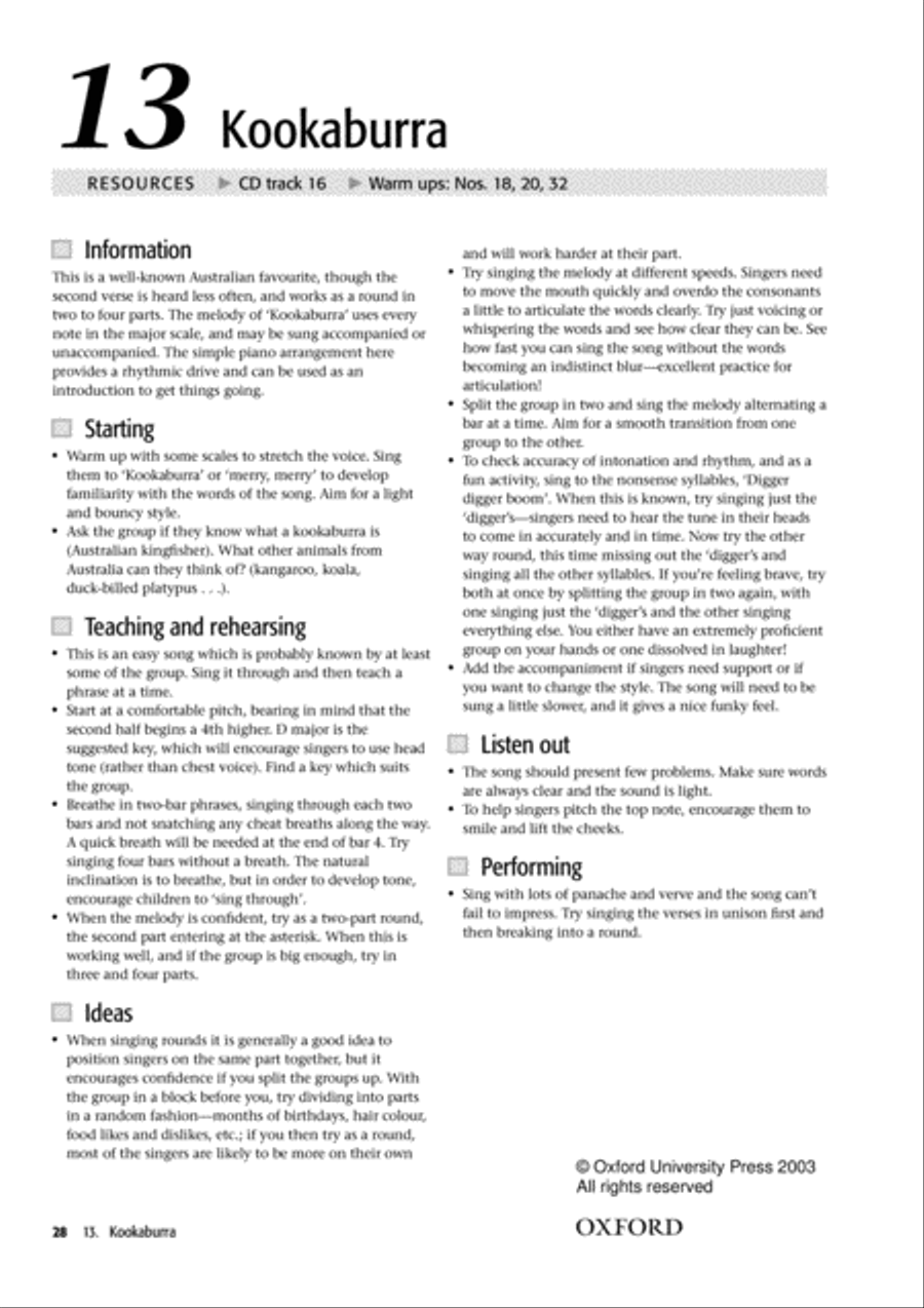 Junior Voiceworks 1 Unison Choir scores gallery preview page 8