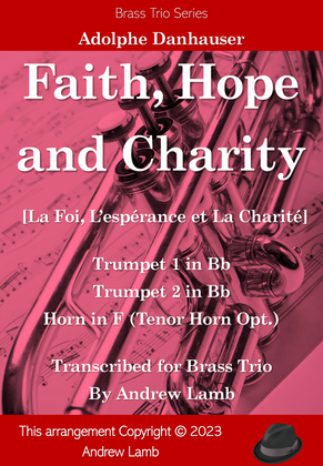 Book cover for La Foi, L’Espérance et La Charité (Faith, Hope, and Charity) - Brass Trio Arrangement