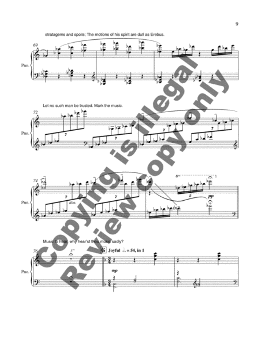 Love and Shapes High Fantastical 4-Part scores gallery preview page 9