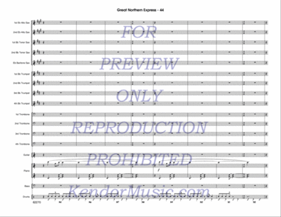 Great Northern Express Jazz Ensemble scores gallery preview page 45