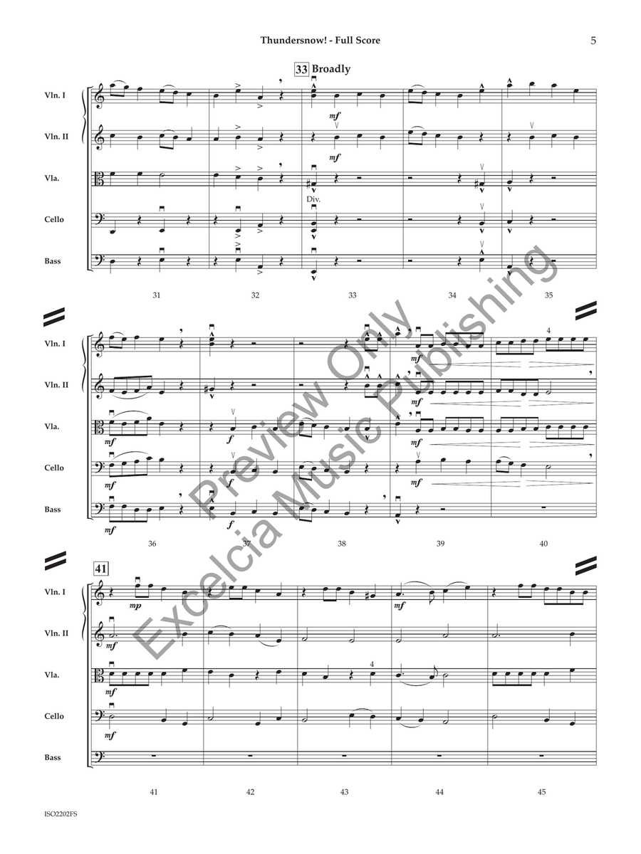 Thundersnow! (Score) Thundersnow! (Score) String Orchestra scores gallery preview page 4