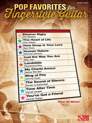 Book cover for Pop Favorites for Fingerstyle Guitar
