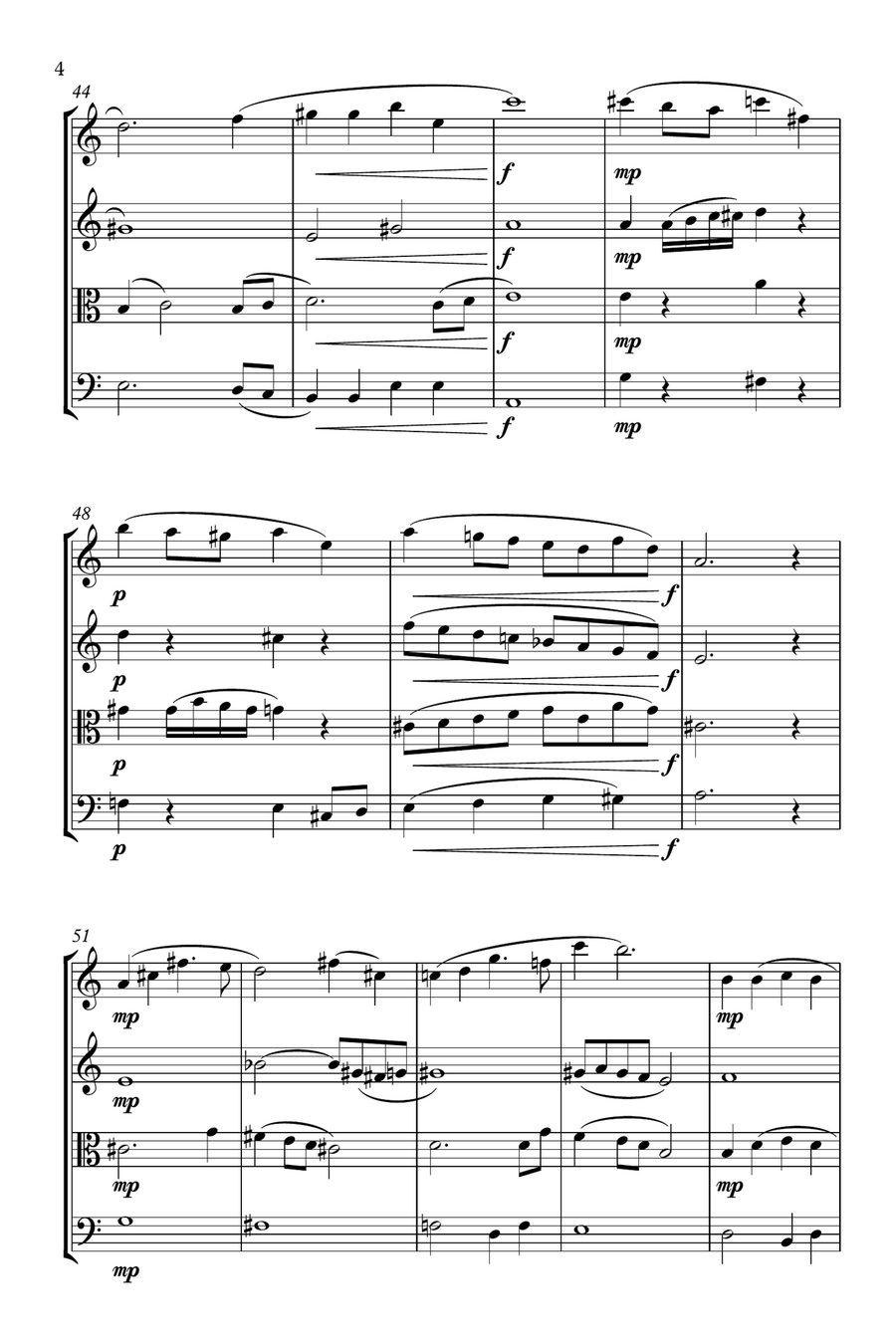 Ataraxis - String Quartet String Quartet scores gallery preview page 4