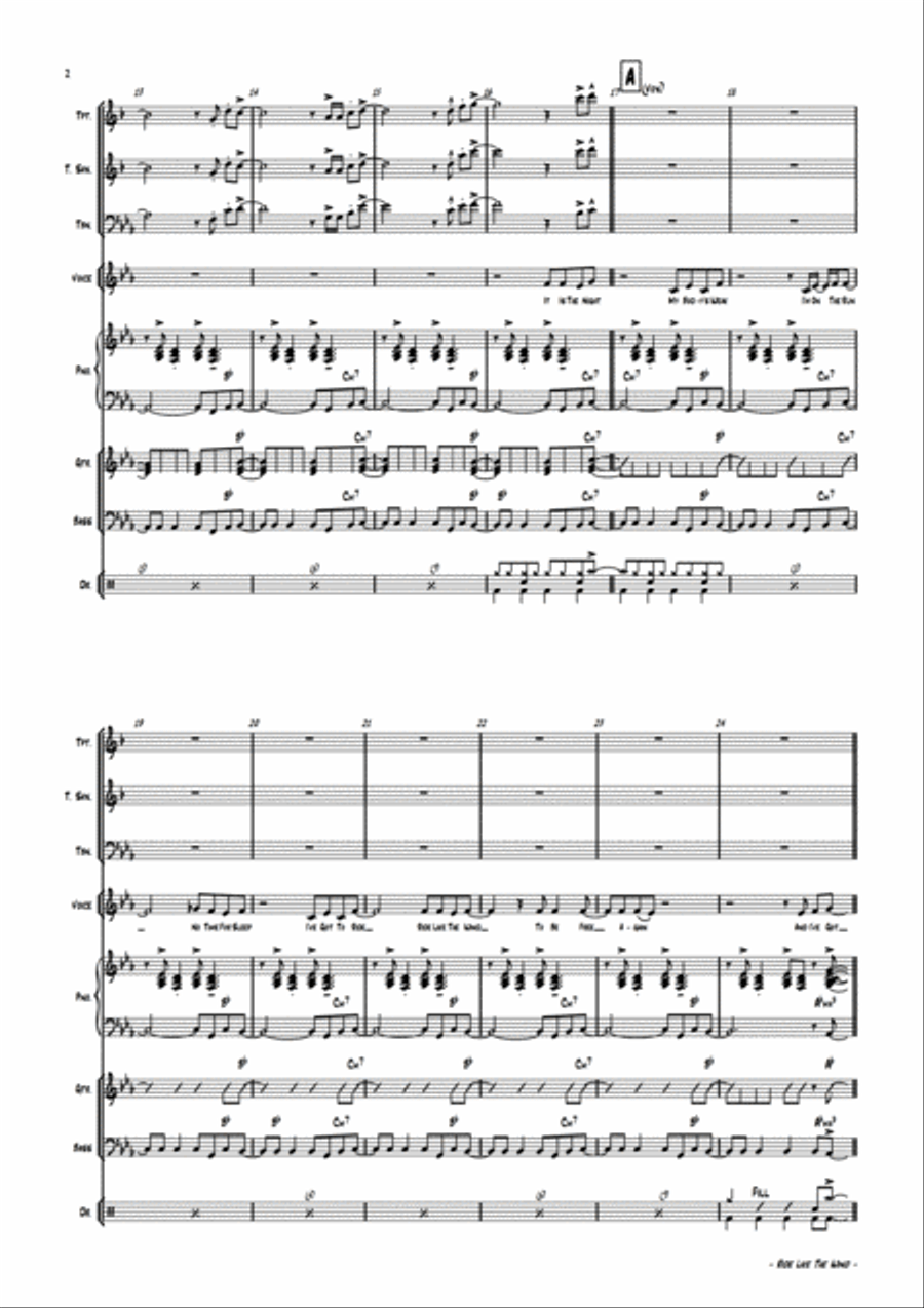 Ride Like The Wind Large Ensemble scores gallery preview page 5
