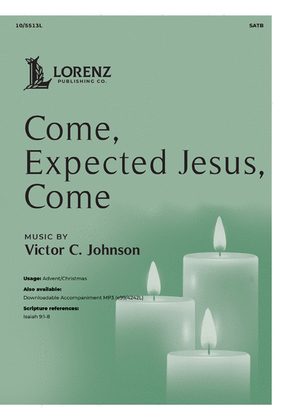 Book cover for Come, Expected Jesus, Come