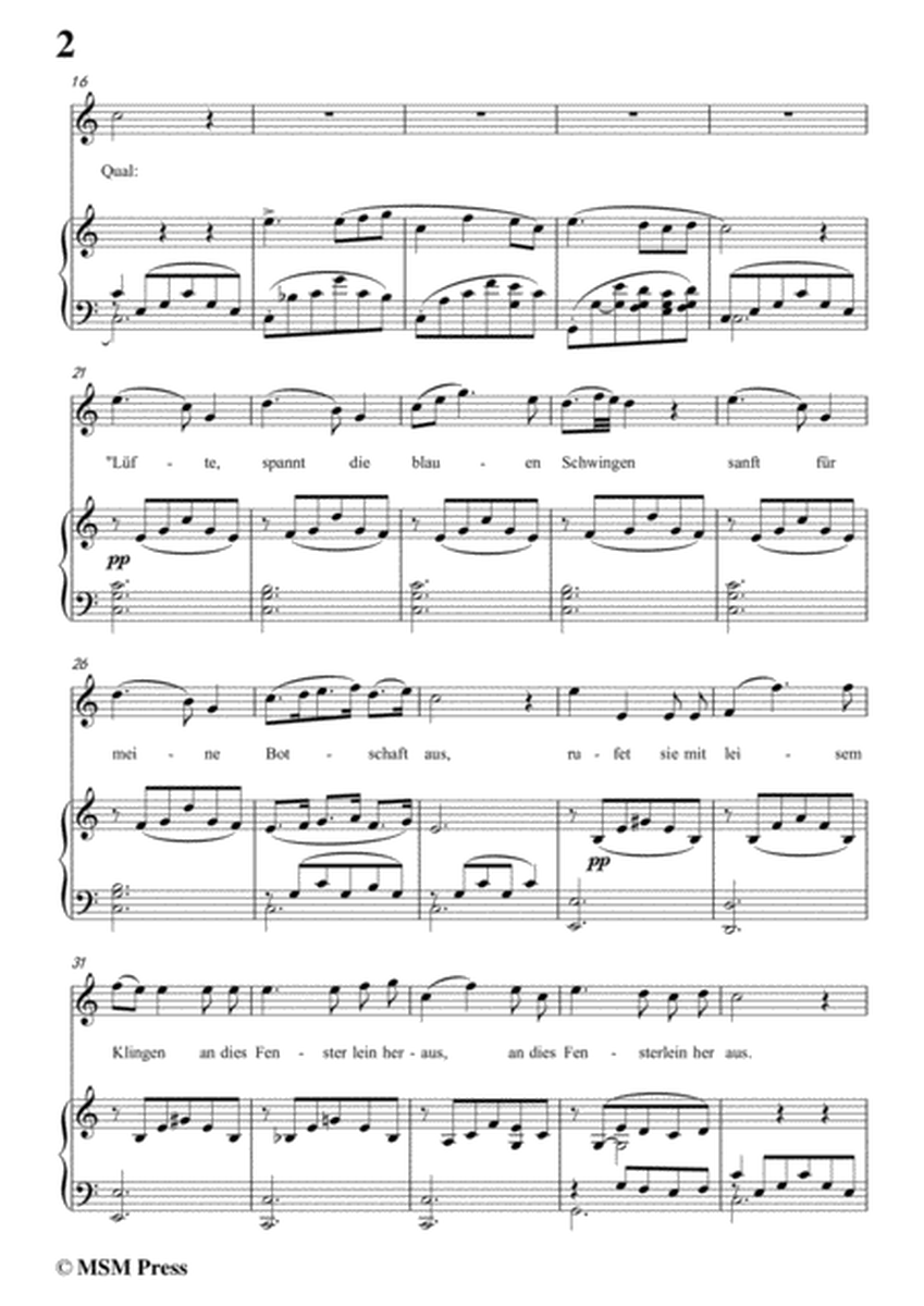 Schubert-Liebeslauschen(The Maiden's Serenade),D.698,in C Major,for Voice&Piano image number null
