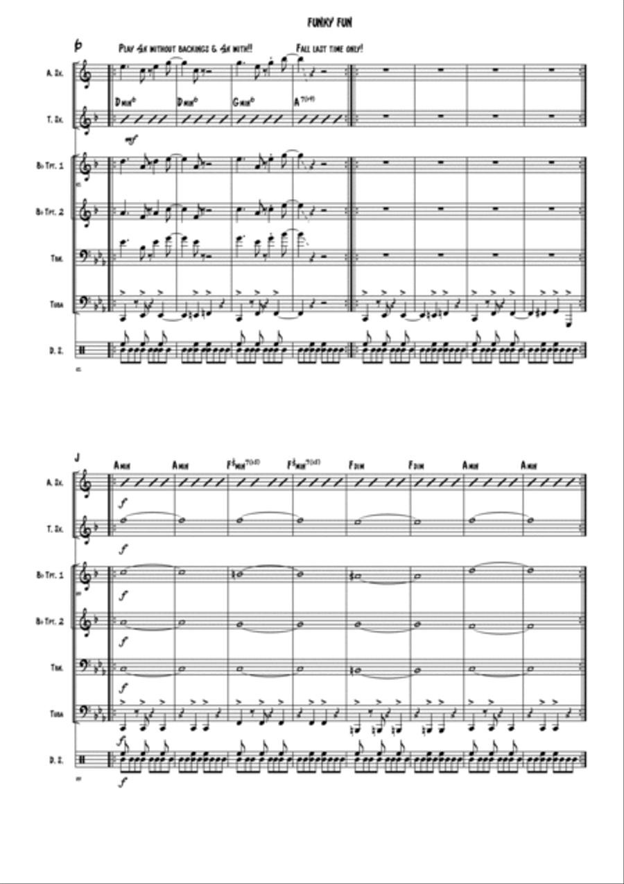 Funky Fun Small Ensemble scores gallery preview page 6