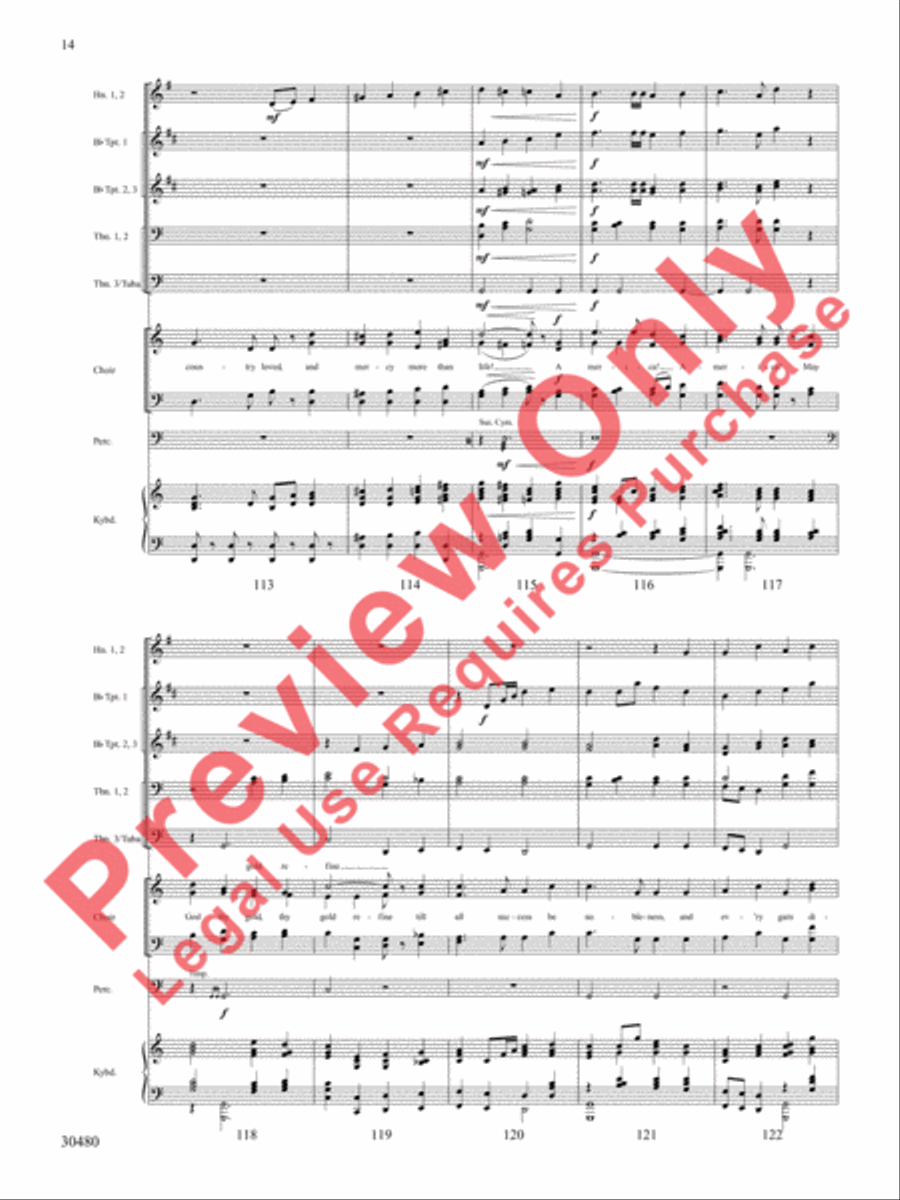 A Tribute to the Armed Services (A Medley) Choir scores gallery preview page 15