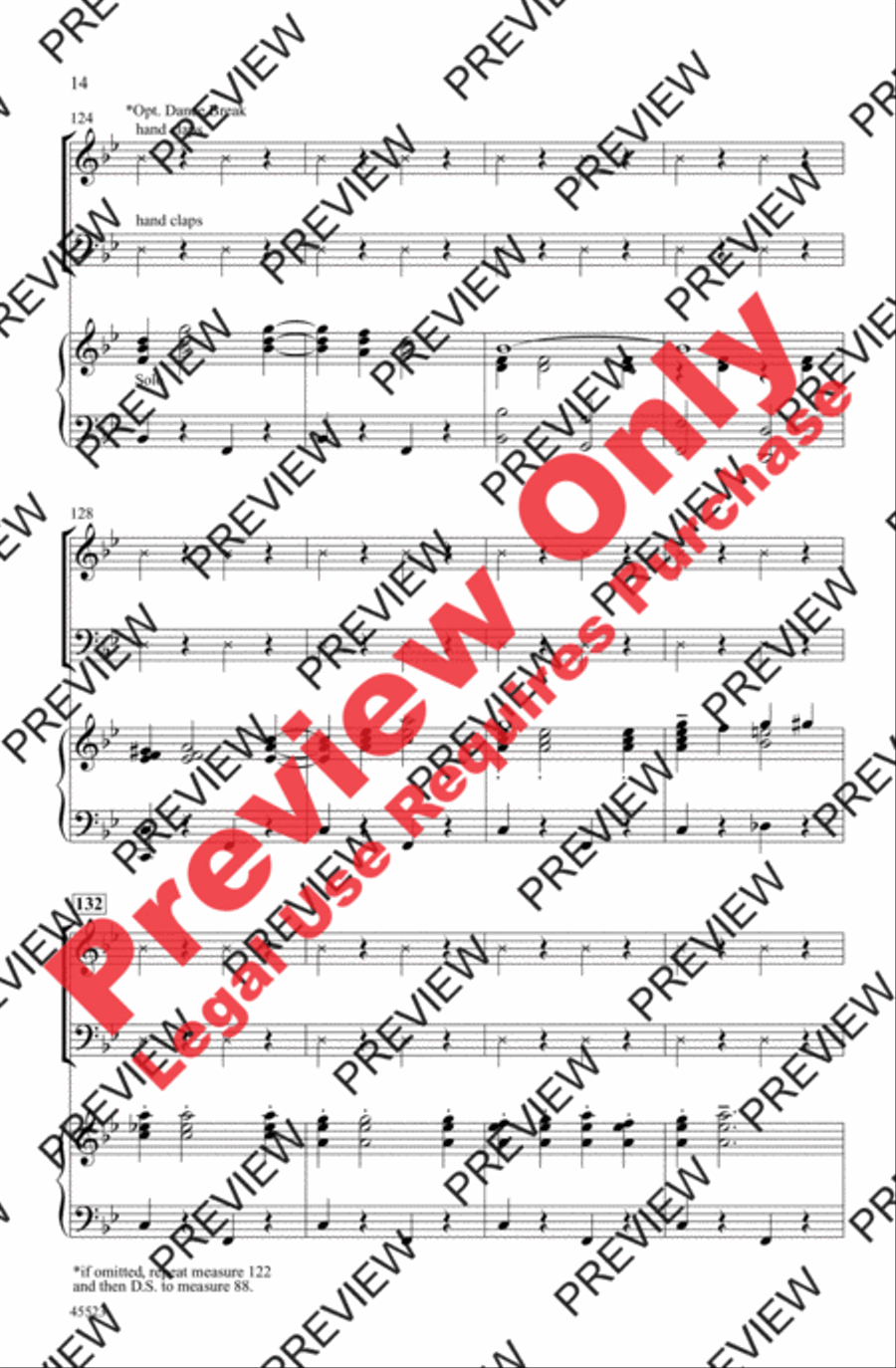 A Tribute to Judy Garland 4-Part scores gallery preview page 14