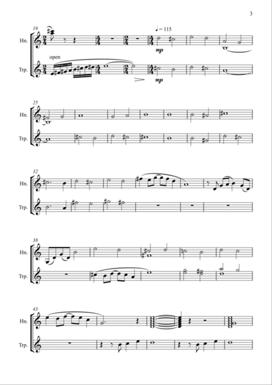 Happy End In Agrabah Brass Duet scores gallery preview page 3