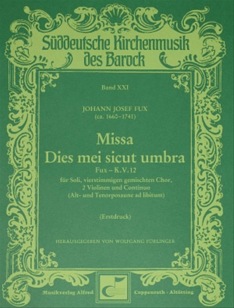 Missa Dies mei sicut umbra 4-Part scores gallery preview page 1