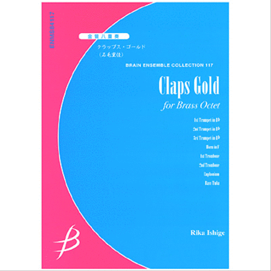Claps Gold for Brass Octet Euphonium scores gallery preview page 1