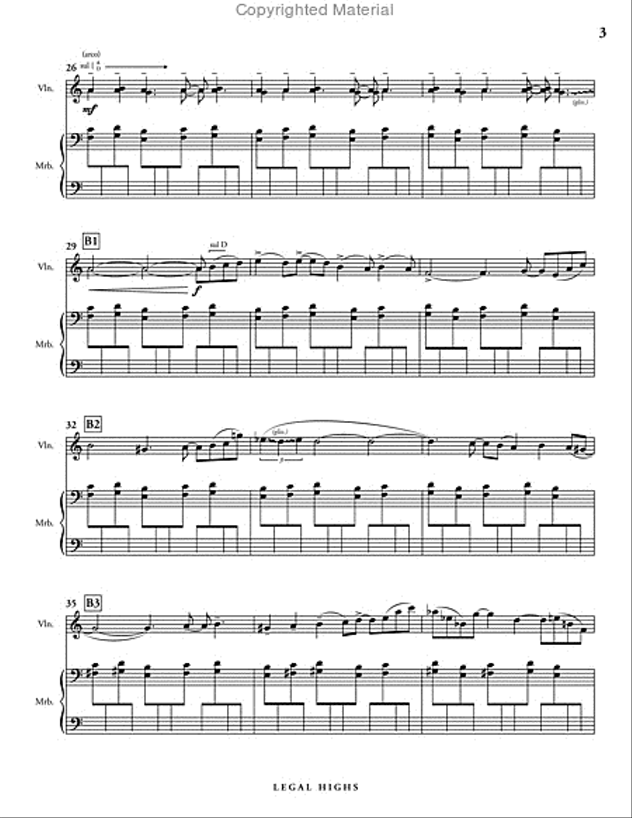 Legal Highs Violin scores gallery preview page 4