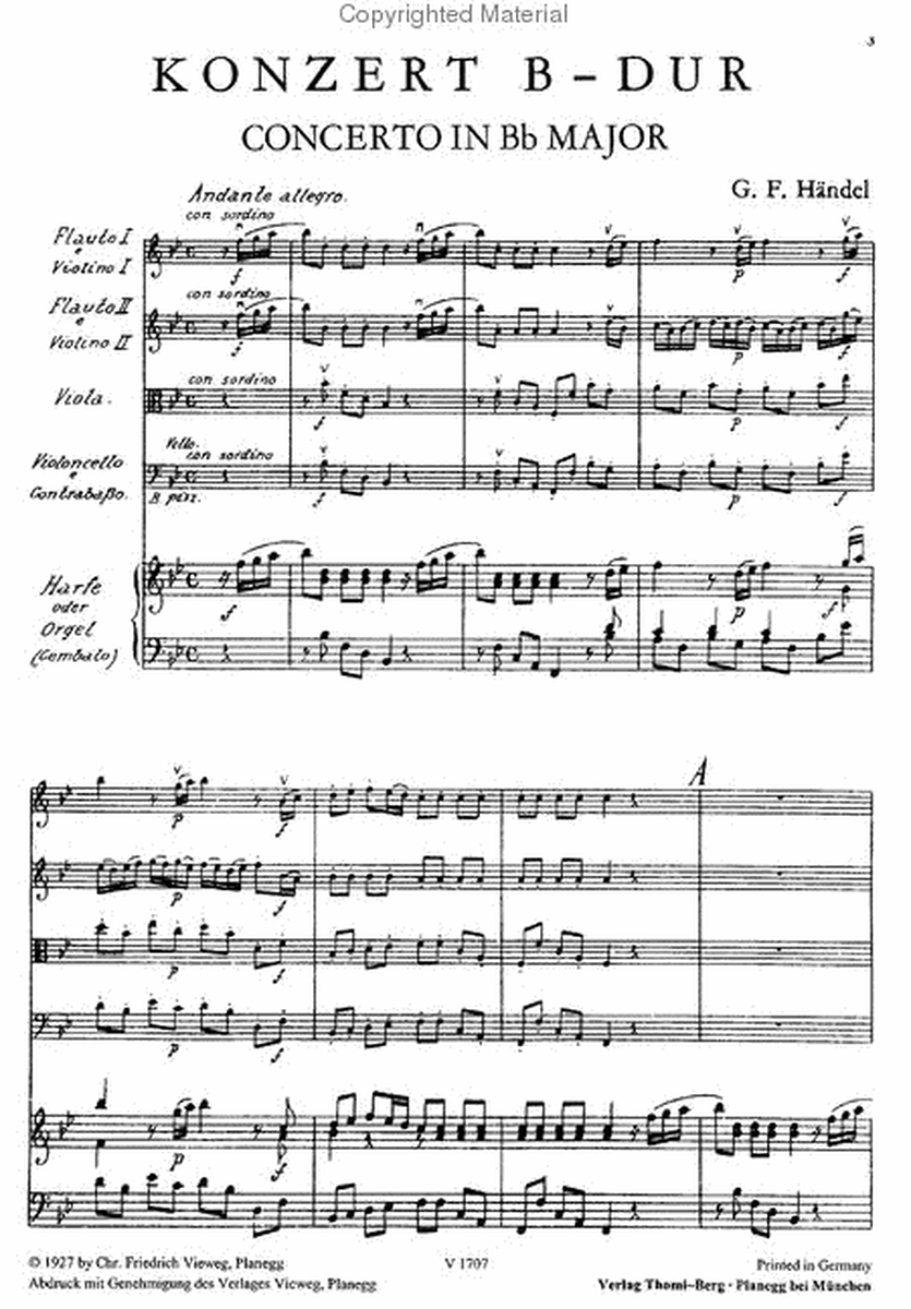 Konzert fur Harfe (Orgel) und Streicher